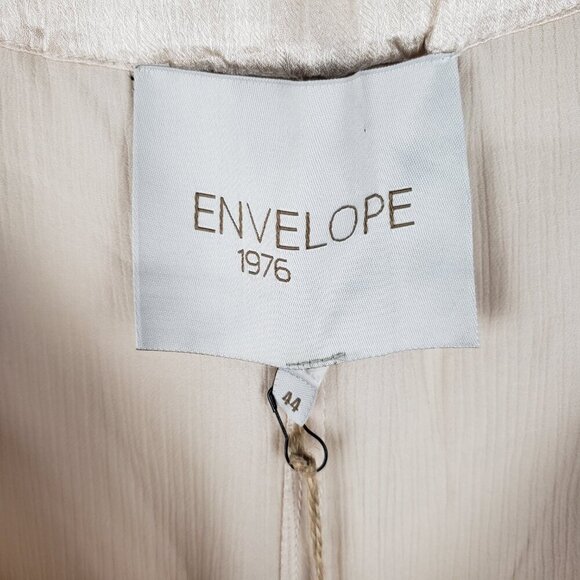 Envelope1976 Net-a-Porter Goa Pants NWT Ivory Satin Trouser Button Ankle Size 44 - Picture 8 of 16